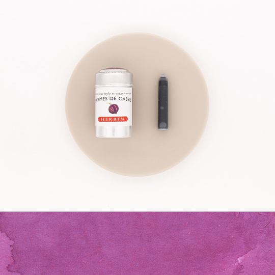 Herbin Larmes de Cassis 6 Ink Cartridges