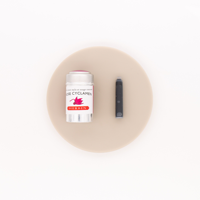 Herbin Rose Cyclamen 6 Ink Cartridges