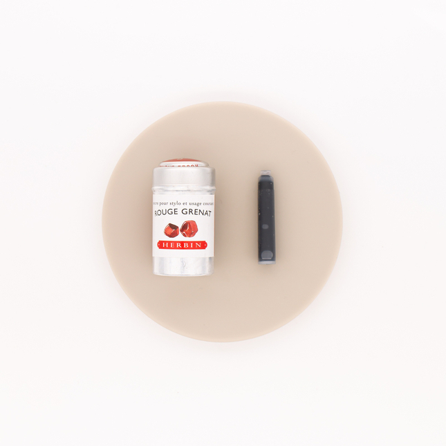 Herbin Rouge Grenat 6 Ink Cartridges