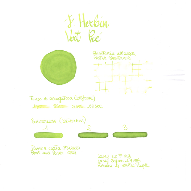 Herbin Vert Pre 6 Cartucce