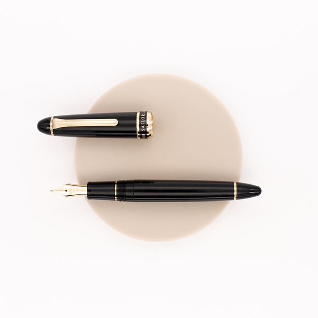 Sailor 1911 Special Nib Naginata Fude De Mannen Fountain Pen Black