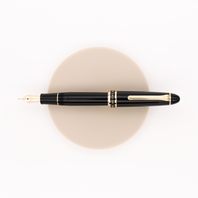 Sailor 1911 Special Nib Naginata Fude De Mannen Fountain Pen Black