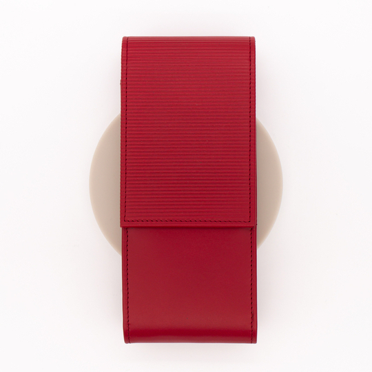 Lamy A316 Embossed Leather Pen Case for 3 Pens Red