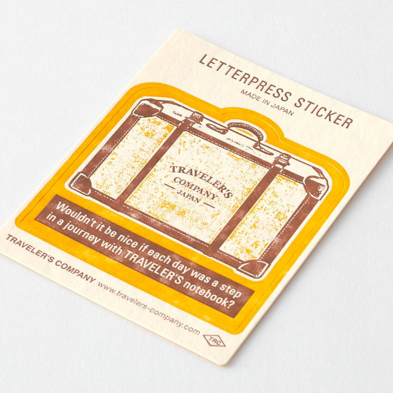 Traveler's Notebook Sticker Travel Tools Yellow Limited Edition