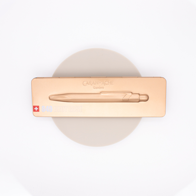 Caran d'Ache 849 Ballpoint Pen Brut Rosè with case