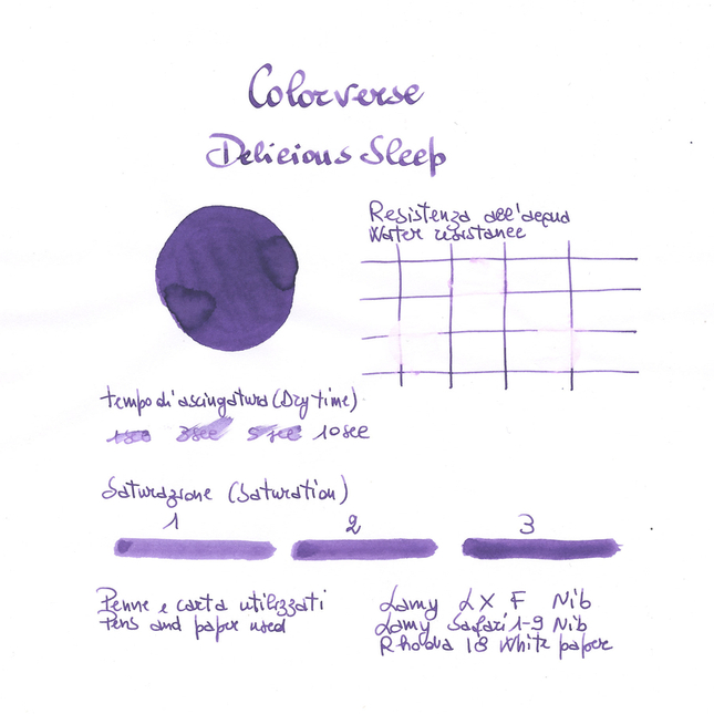 Colorverse Delicious Sleep Inchiostro 30 ml