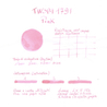 Twsbi 1791 Pink Ink Bottle 18 ml Limited Edition