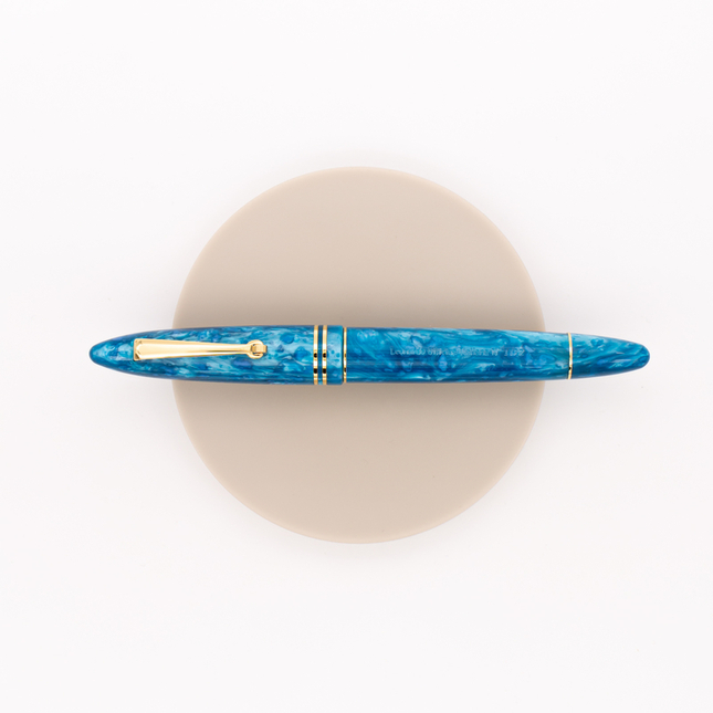 Leonardo Officina Italiana Furore Rollerball Pen Blue Emerald & Gold