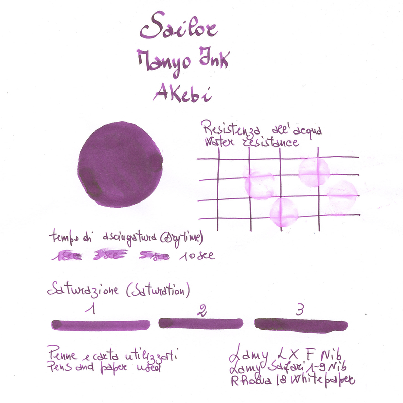 Sailor Manyo Akebi Ink Bottle 50 ml