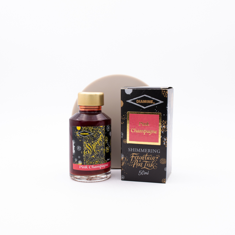 Diamine Shimmering Pink Champagne Ink Bottle 50 ml