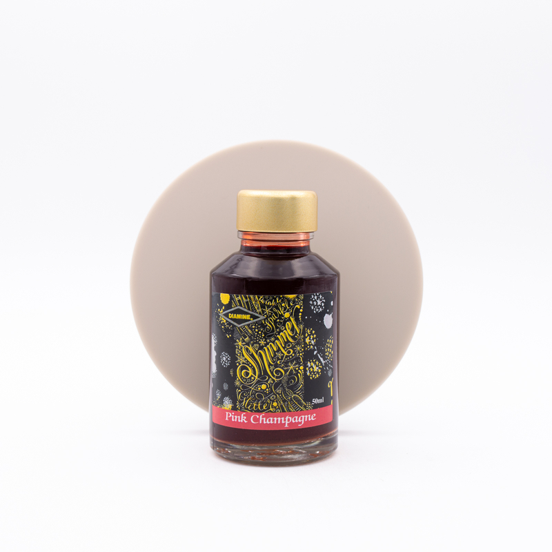 Diamine Shimmering Pink Champagne Ink Bottle 50 ml