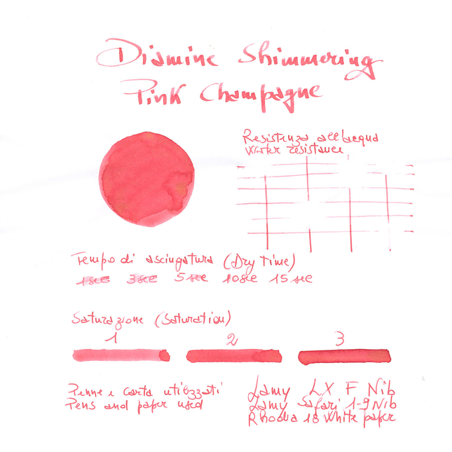 Diamine Shimmering Pink Champagne Inchiostro 50 ml