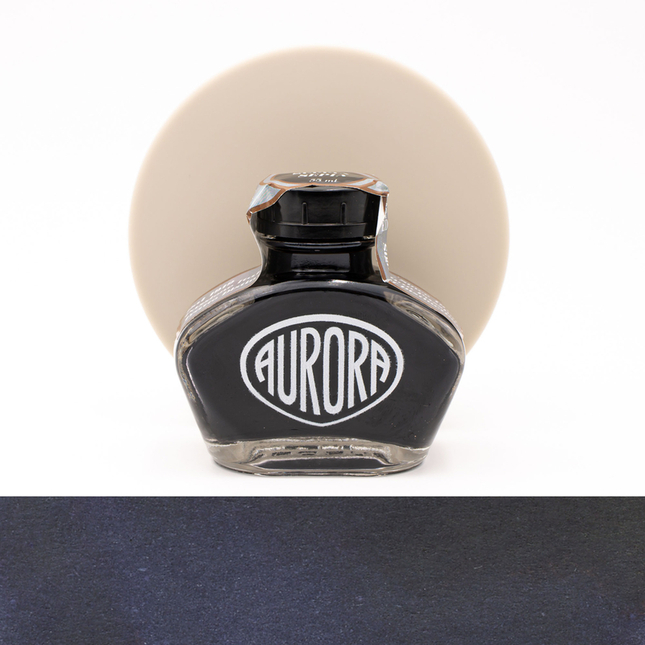Aurora 100th Anniversary Blue Black Ink Bottle 55 ml Special Edition