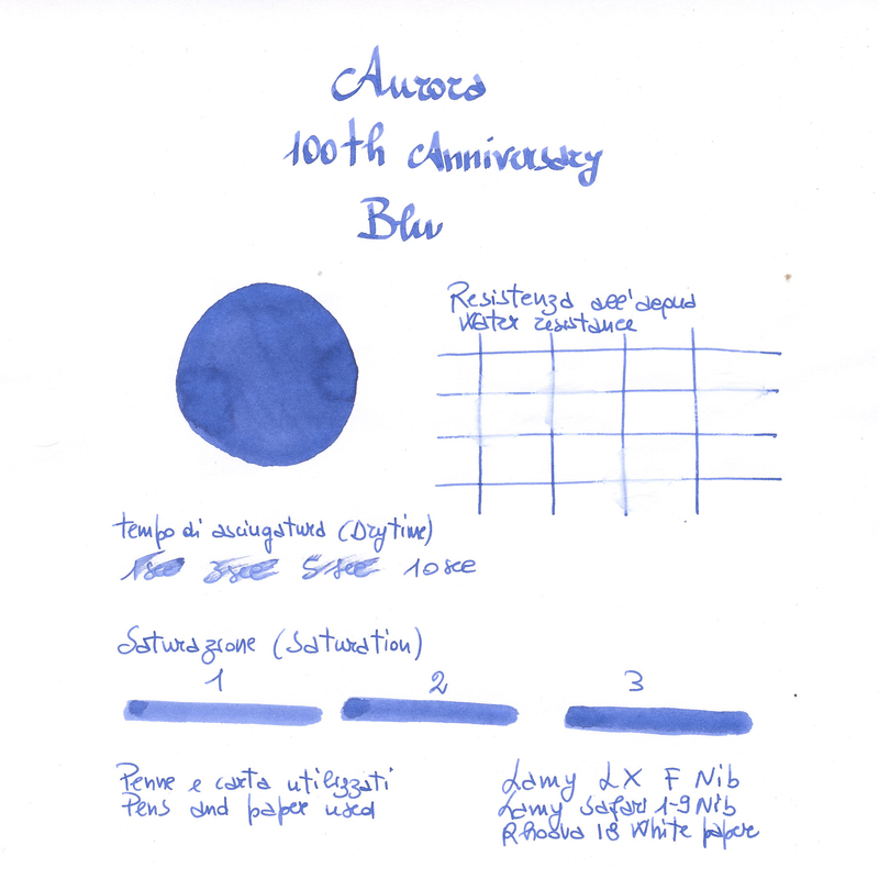 Aurora 100° Anniversario Blu Inchiostro 55 ml Edizione Speciale