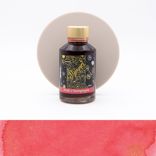 Diamine Shimmering Pink Champagne Ink Bottle 50 ml
