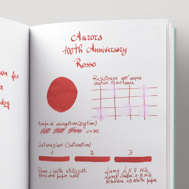 Aurora 100th Anniversary Red Ink Bottle 55 ml Special Edition