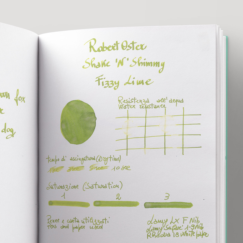 Robert Oster Shake 'N' Shimmy Fizzy Lime Ink Bottle 50 ml