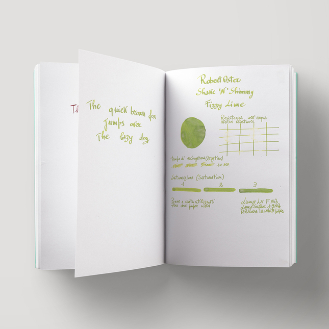 Robert Oster Shake 'N' Shimmy Fizzy Lime Ink Bottle 50 ml