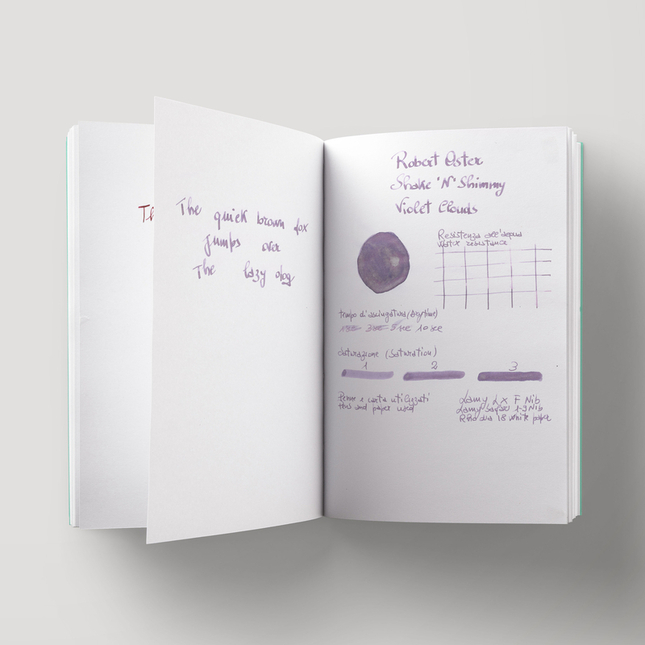 Robert Oster Shake 'N' Shimmy Violet Clouds Ink Bottle 50 ml