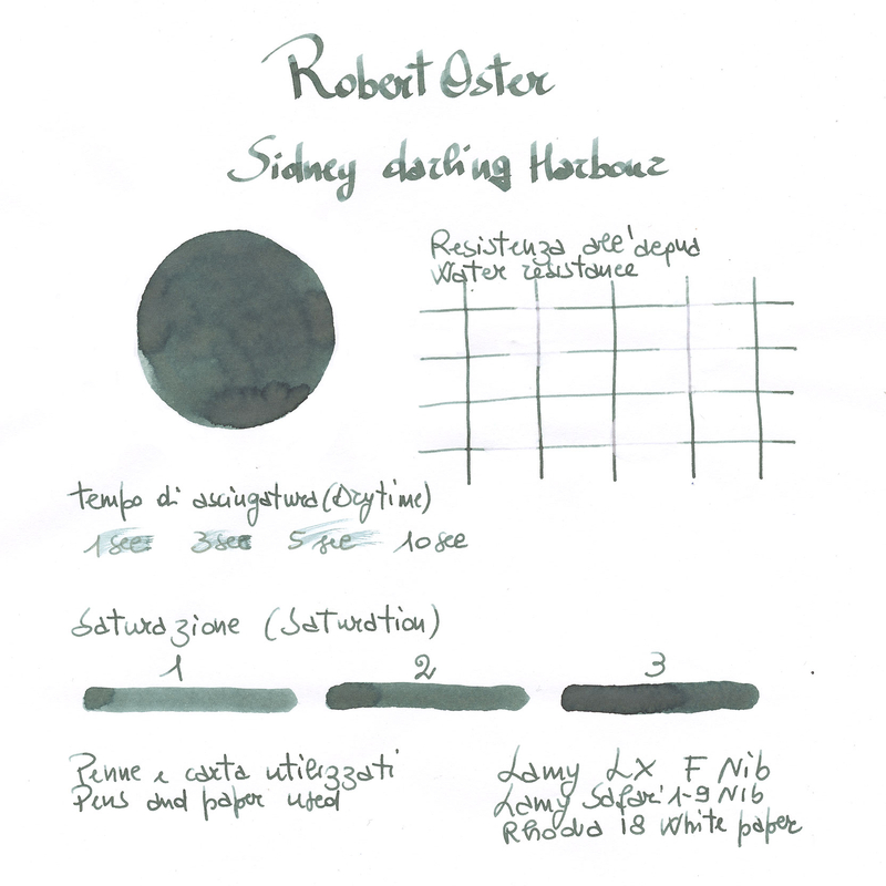 Robert Oster Sydney Darling Harbour Ink Bottle 50 ml