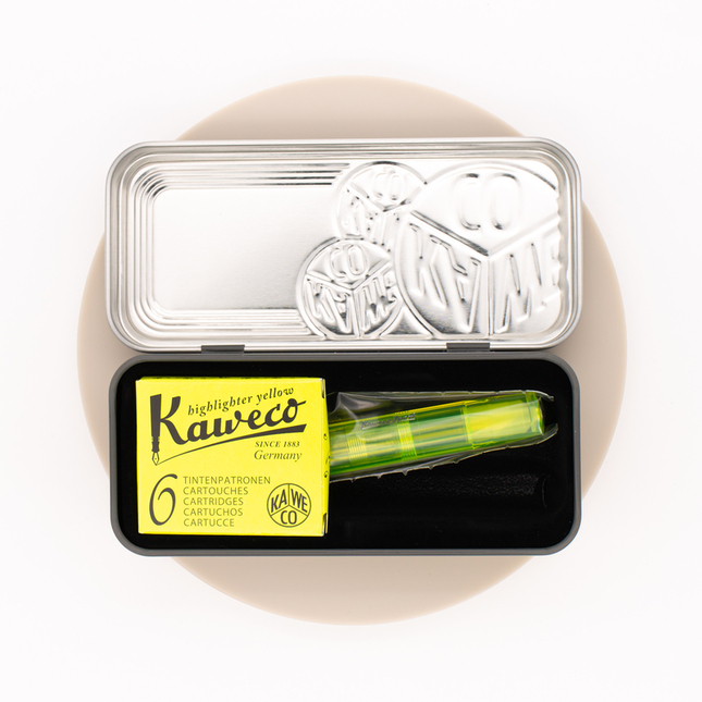 Kaweco Set Penna Stilografica Evidenziatore Gialla