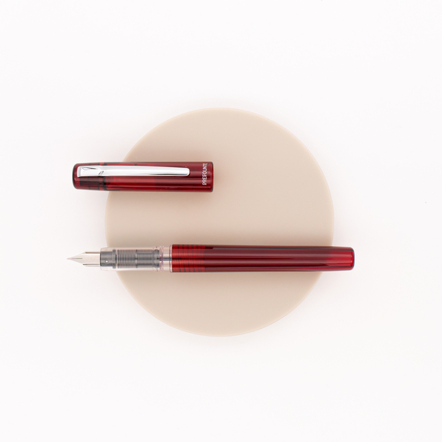 Platinum Prefounte Fountain Pen Crimson Red