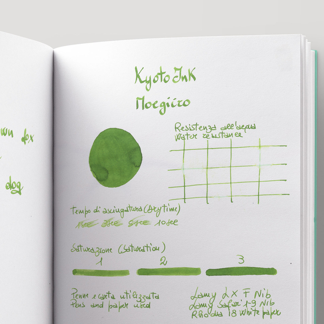 Kyoto Ink Kyo No Oto N.8 Moegiiro Inchiostro 40 ml