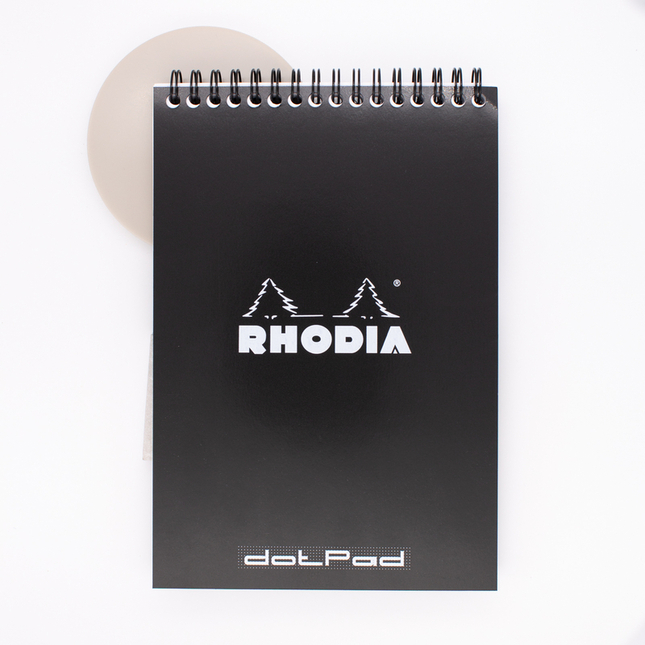 Rhodia Spiral Notepad A5+ Dot Black