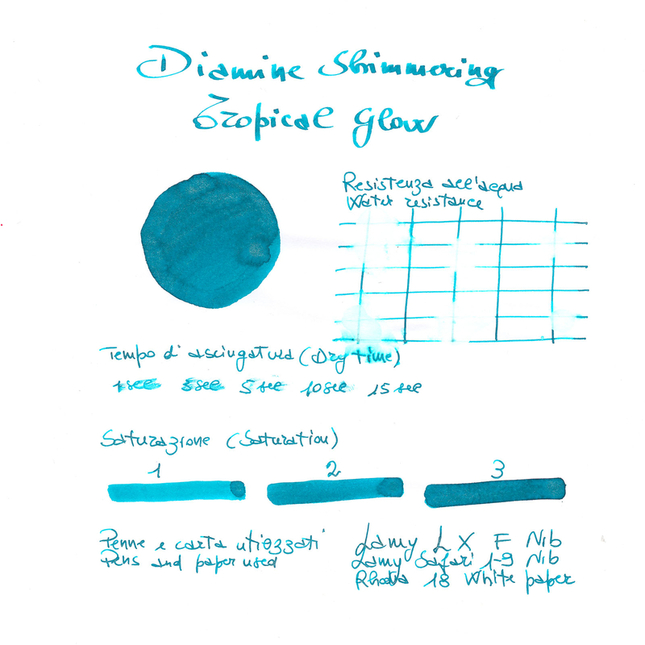 Diamine Shimmering Tropical Glow Inchiostro 50 ml