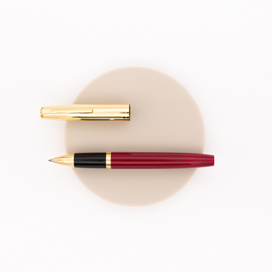 Aurora Duo Cart Rollerball Pen Burgundy & Gold