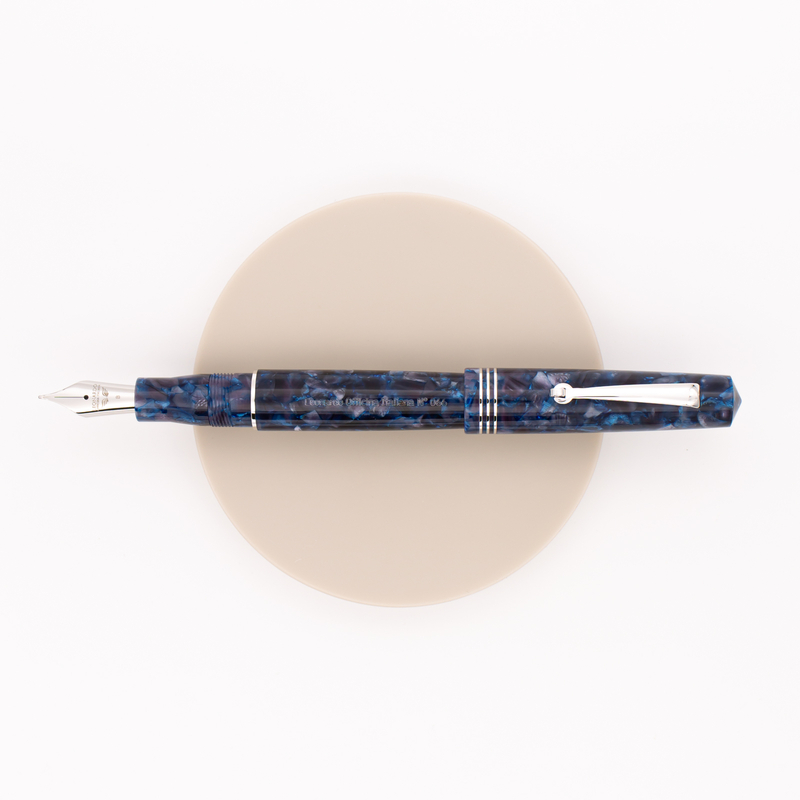 Leonardo Officina Italiana Momento Zero Fountain Pen Sorrento Blue & Rhodium