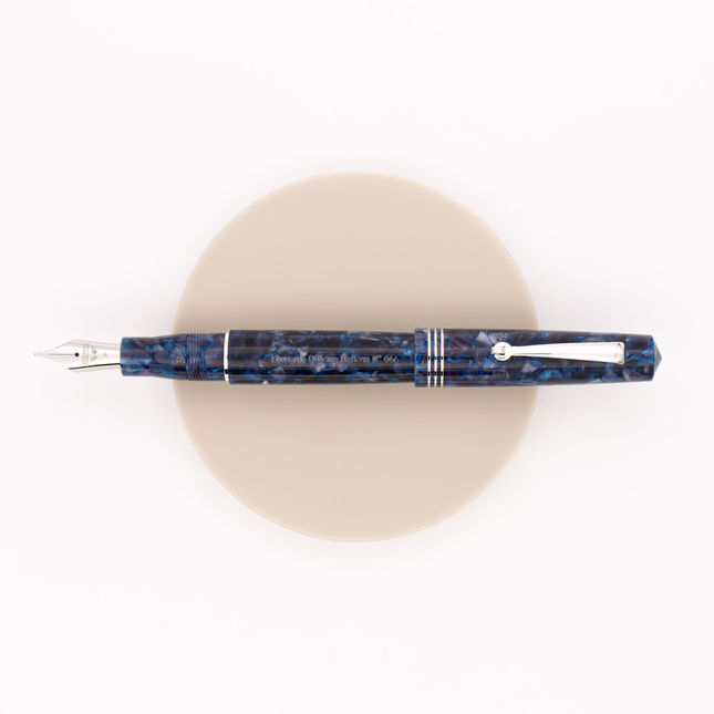 Leonardo Officina Italiana Momento Zero Fountain Pen Sorrento Blue & Rhodium
