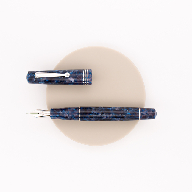 Leonardo Officina Italiana Momento Zero Fountain Pen Sorrento Blue & Rhodium