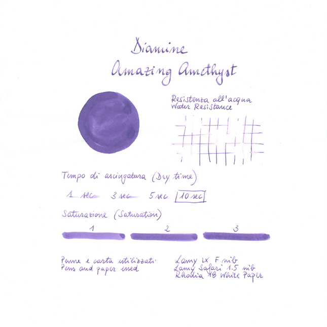 Diamine Amazing Amethyst Ink Bottle 30 ml
