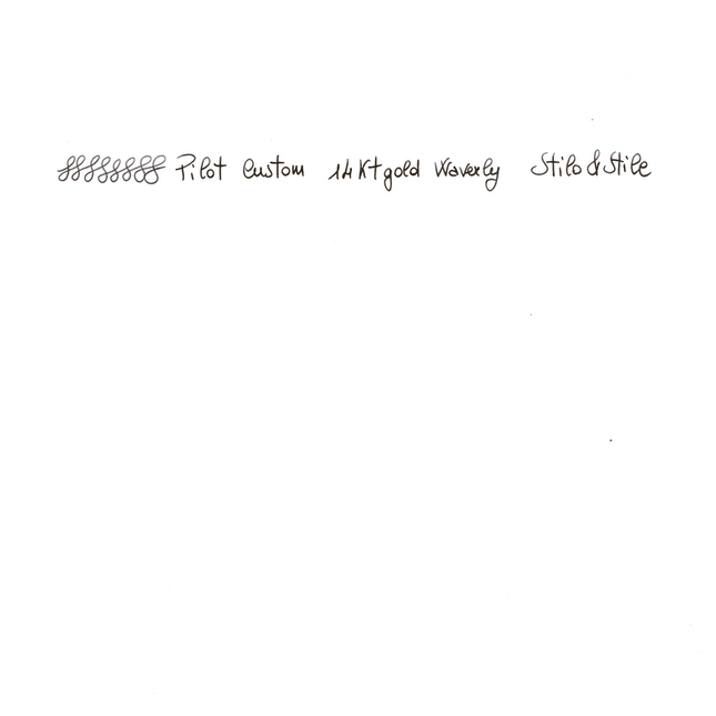 Pilot Custom 742 Waverly Penna Stilografica Nera