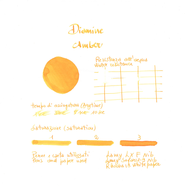 Diamine Amber Ink Bottle 30 ml