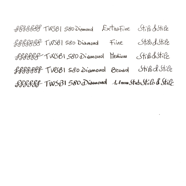 Twsbi Diamond 580AL Fountain Pen Silver