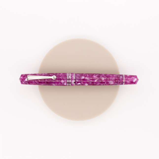 Leonardo Officina Italiana Momento Zero Fountain Pen Lavender Purple & Rhodium