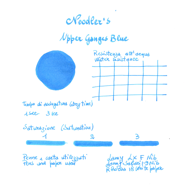 Noodler's Upper Ganges Blue Ink Bottle 3 oz