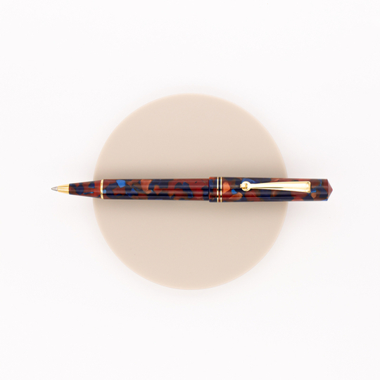 Leonardo Officina Italiana Momento Zero Ballpoint Pen Pietra Marina & Gold