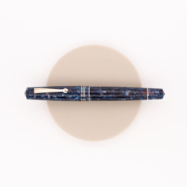 Leonardo Officina Italiana Momento Zero Fountain Pen Sorrento Blue & Rose Gold