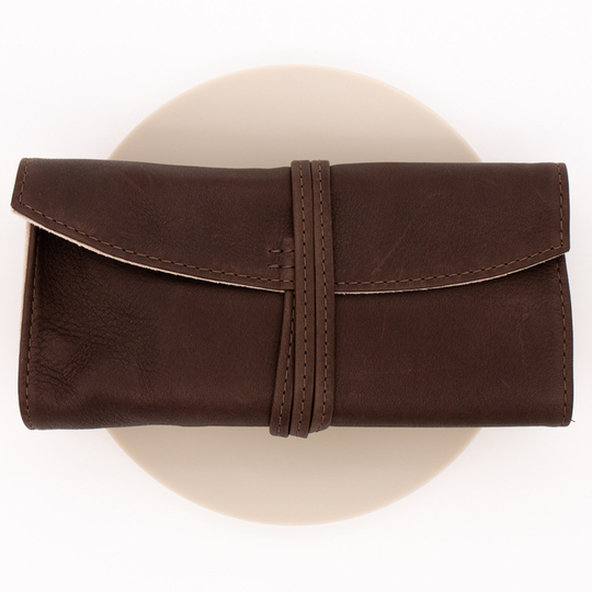 Pilot Pensemble Leather Pen Wrap for 5 Pens Dark Brown