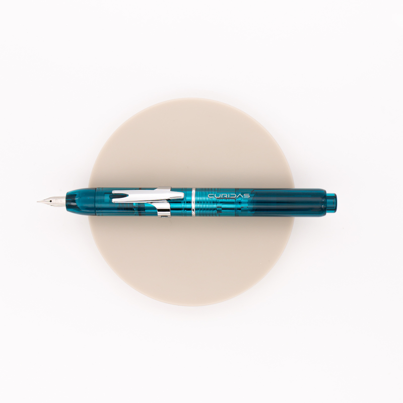 Platinum Curidas Retractable Fountain Pen Urban Green