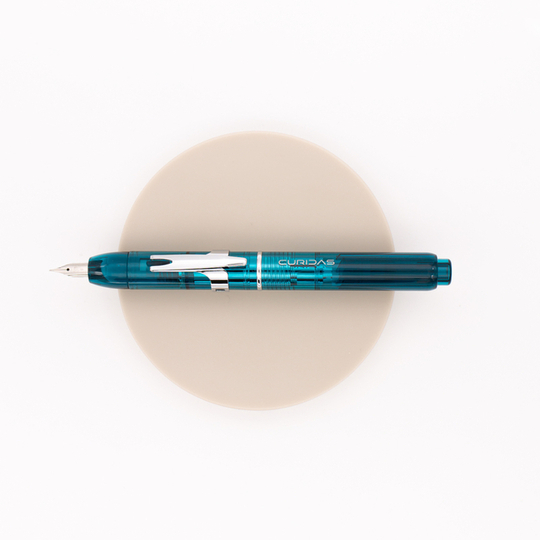 Platinum Curidas Retractable Fountain Pen Urban Green