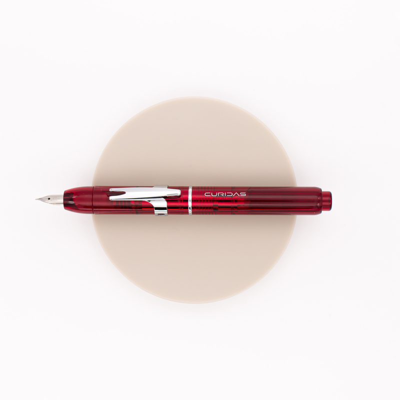 Platinum Curidas Retractable Fountain Pen Gran Red Platinum Curidas Retractable Fountain Pen Gran Red