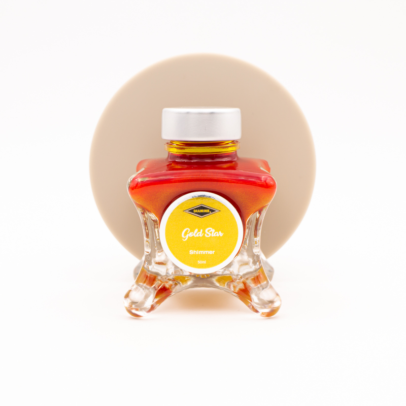 Diamine Inkvent Gold Star Ink Bottle 50 ml Blue Edition Shimmer