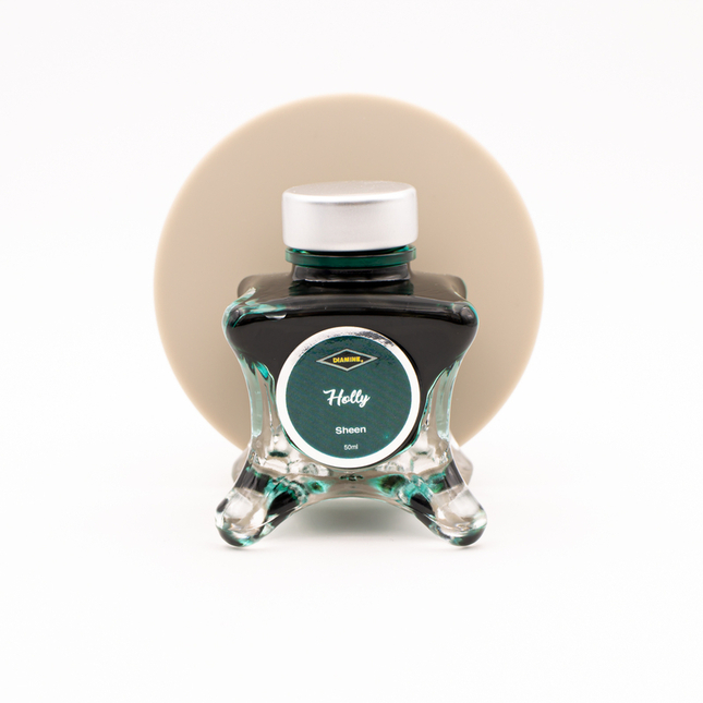 Diamine Inkvent Holly Ink Bottle 50 ml Blue Edition Sheen