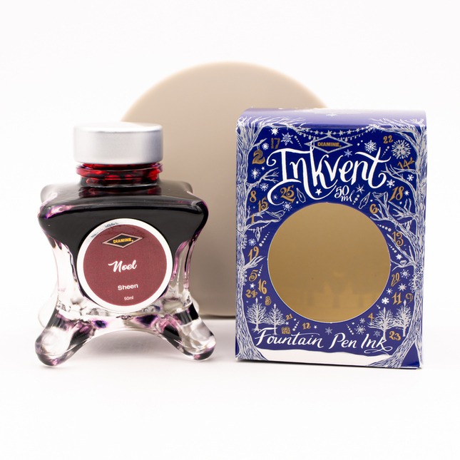 Diamine Inkvent Noel Ink Bottle 50 ml Blue Edition Sheen