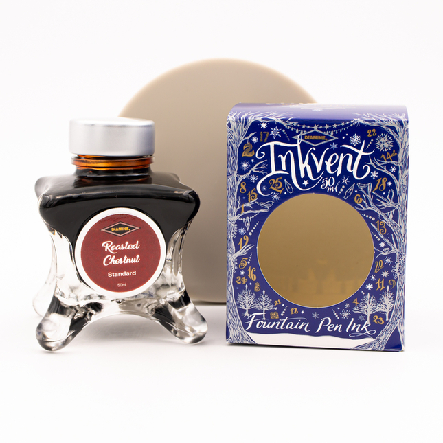 Diamine Inkvent Roasted Chestnut Inchiostro 50 ml Blue Edition