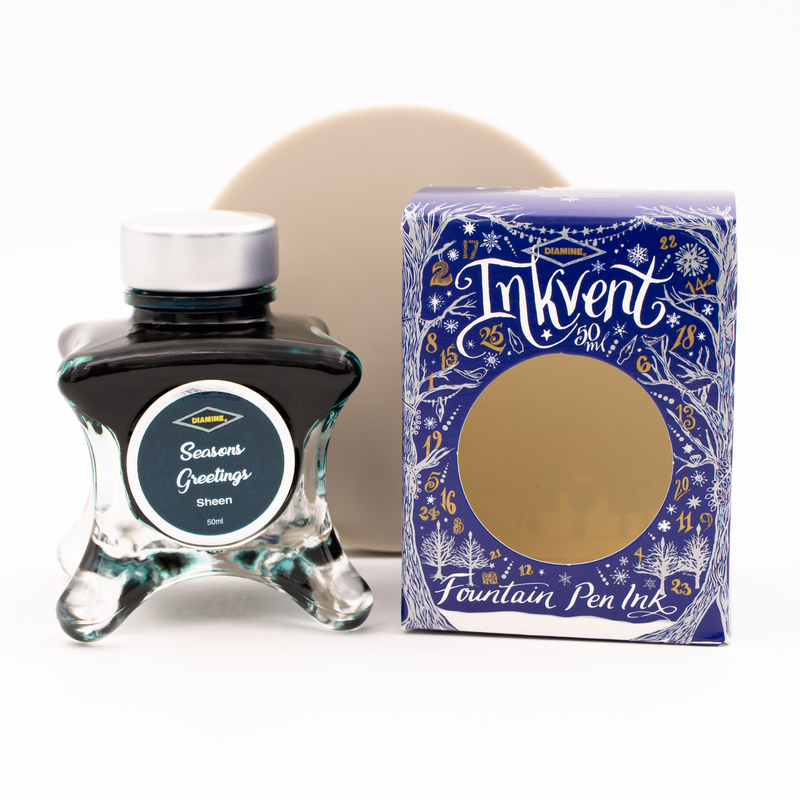 Diamine Inkvent Seasons Greetings Inchiostro 50 ml Blue Edition Sheen